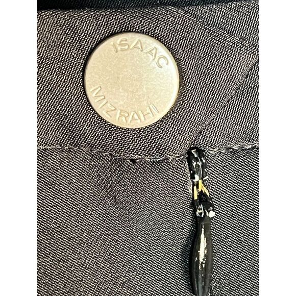 Isaac Mizrahi Target Midi Pencil Skirt Zip Slit High Waisted Black Womens Size 8 - Picture 9 of 12